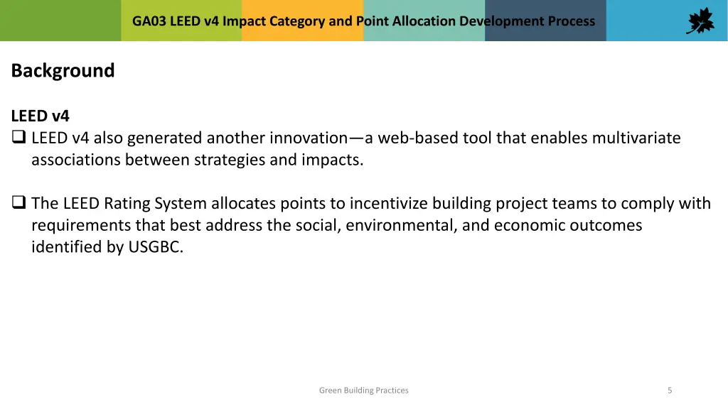 ga03 leed v4 impact category and point allocation 4