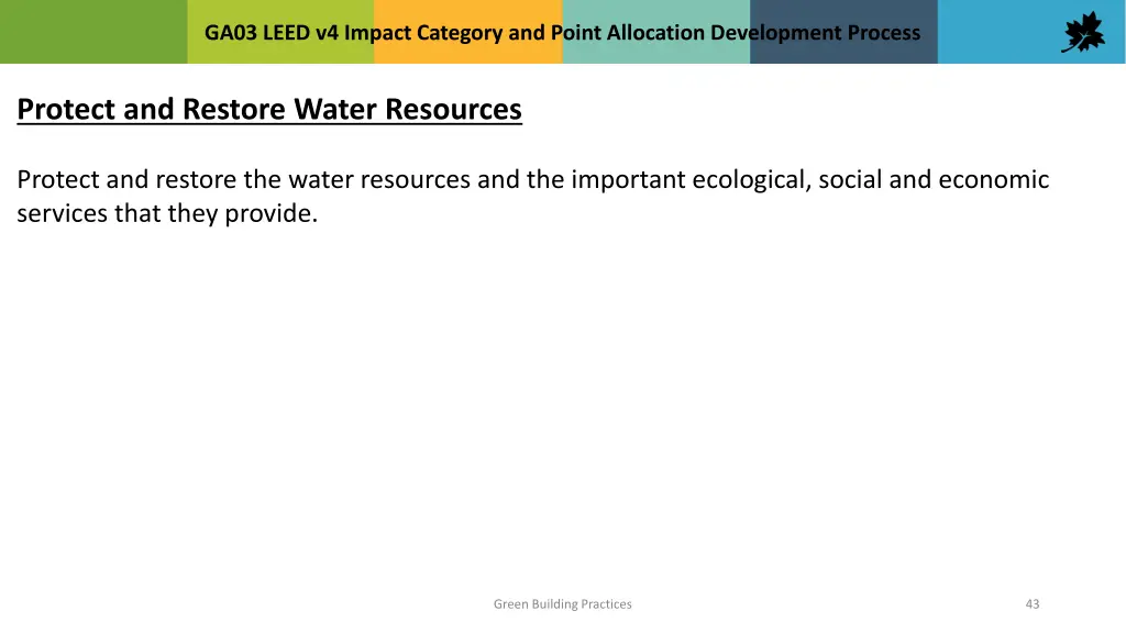 ga03 leed v4 impact category and point allocation 42