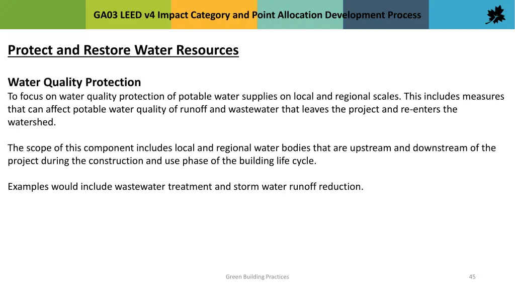 ga03 leed v4 impact category and point allocation 44