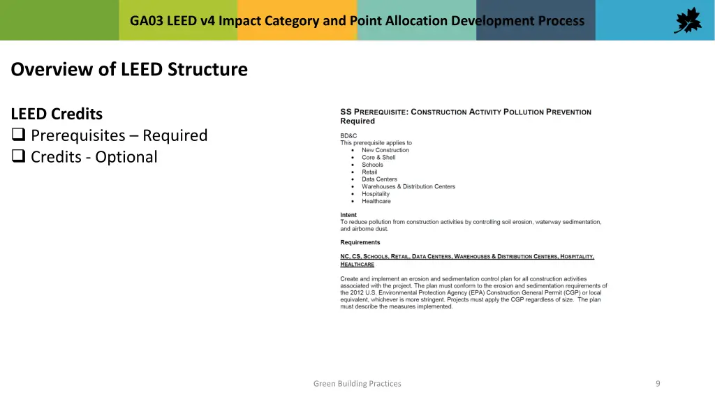 ga03 leed v4 impact category and point allocation 8