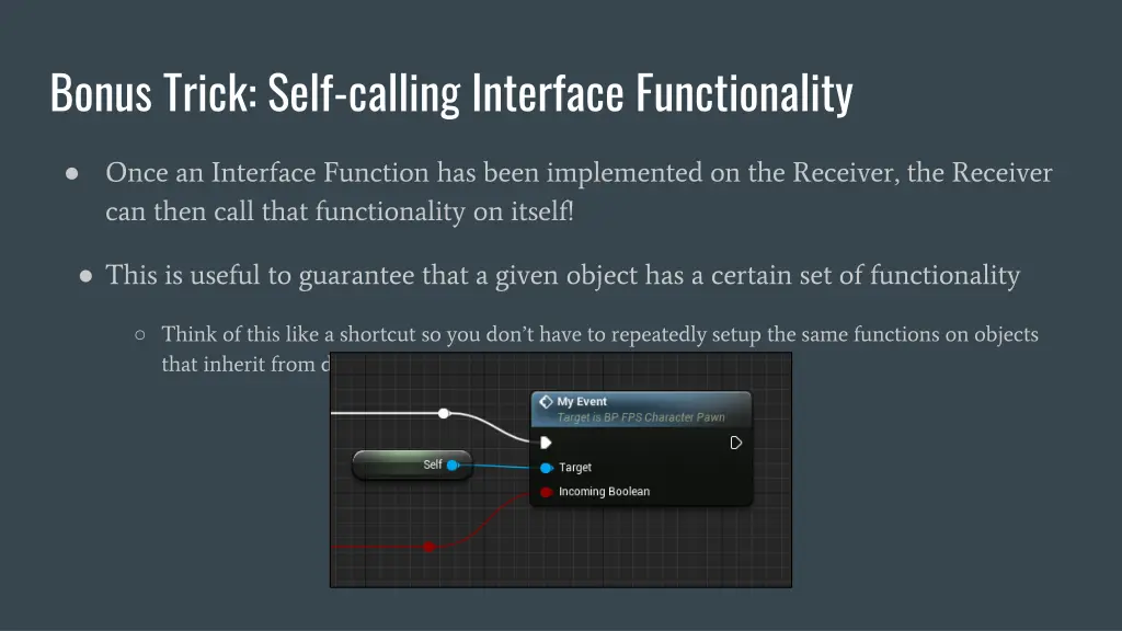 bonus trick self calling interface functionality