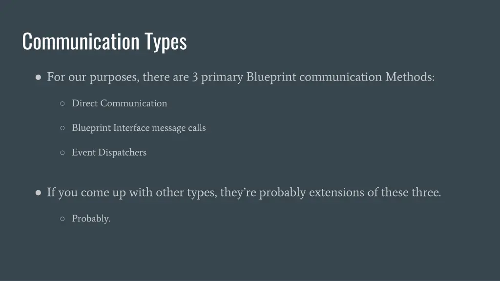 communication types
