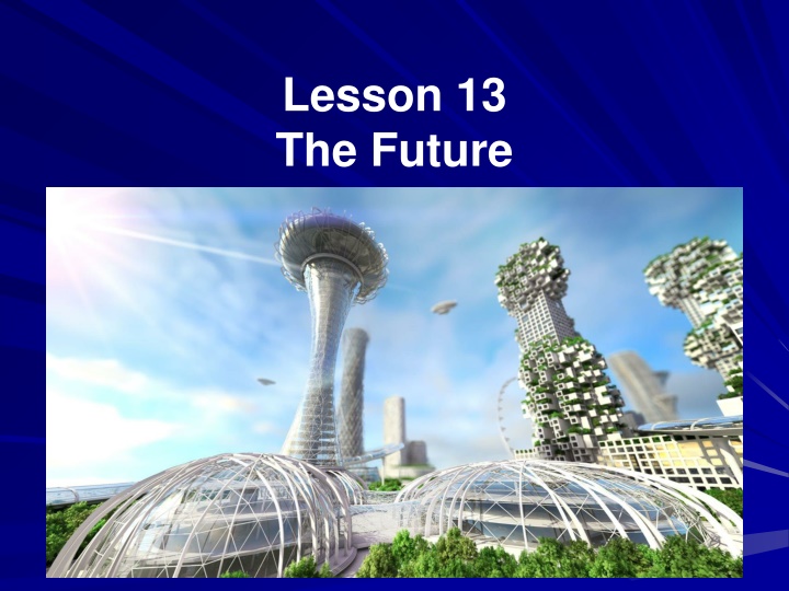 lesson 13 the future