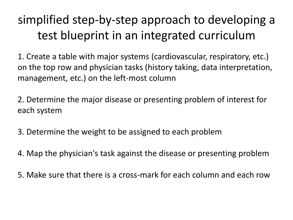 simplified step by step approach to developing