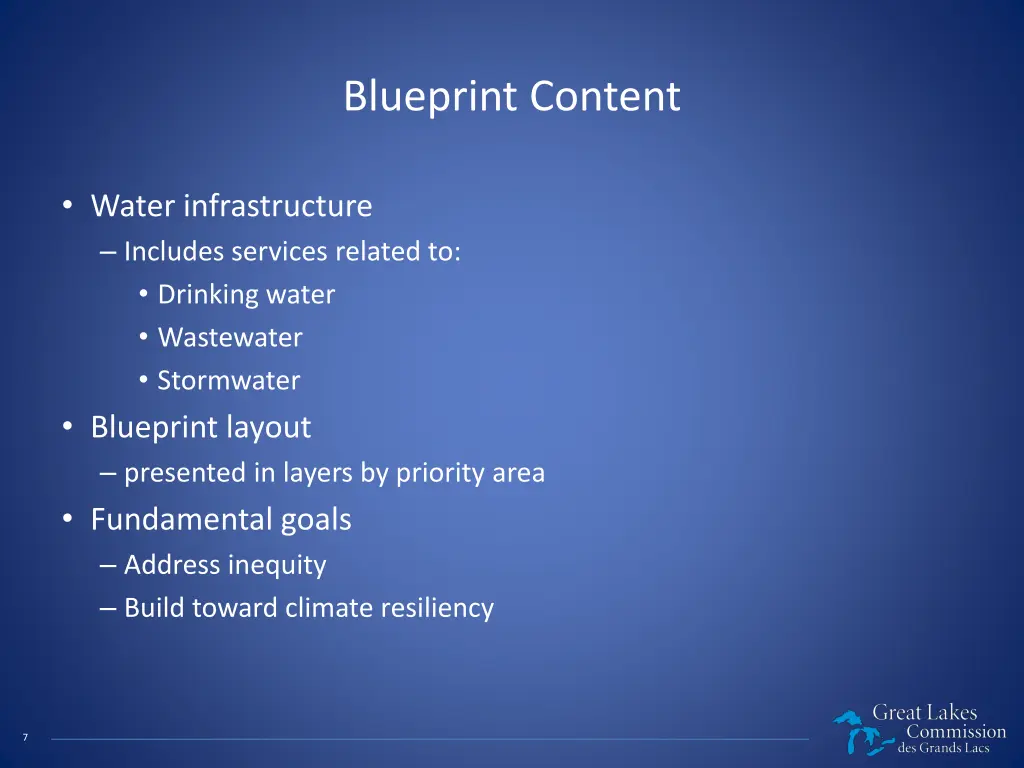 blueprint content