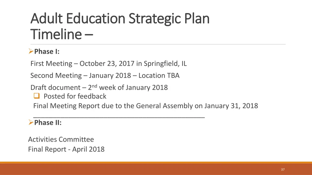 adult education strategic plan adult education