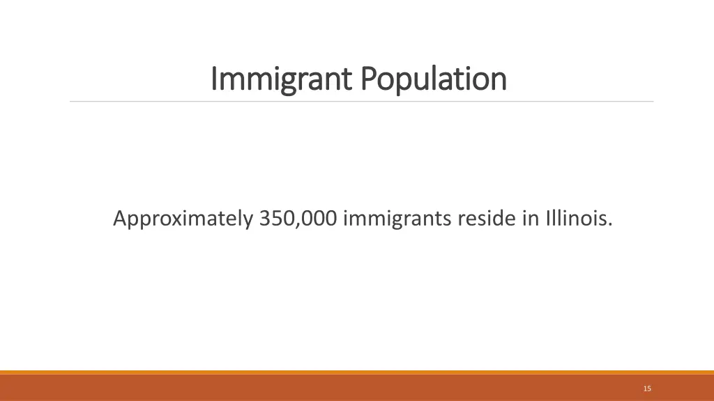 immigrant population immigrant population