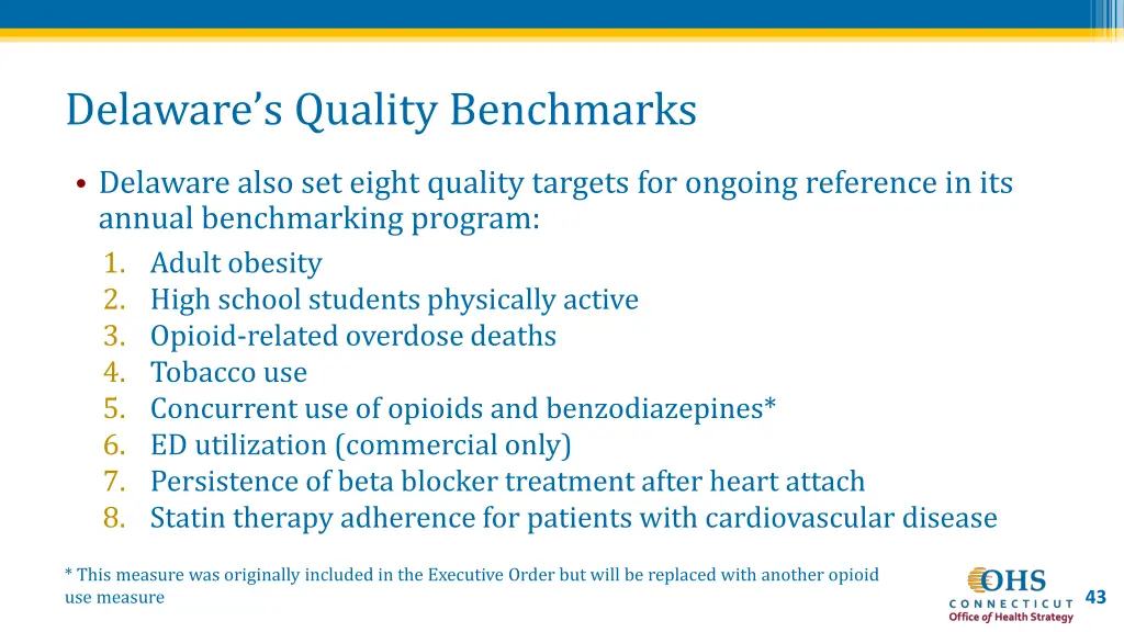 delaware s quality benchmarks