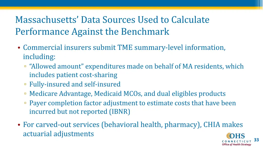 massachusetts data sources used to calculate