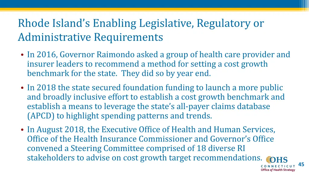 rhode island s enabling legislative regulatory