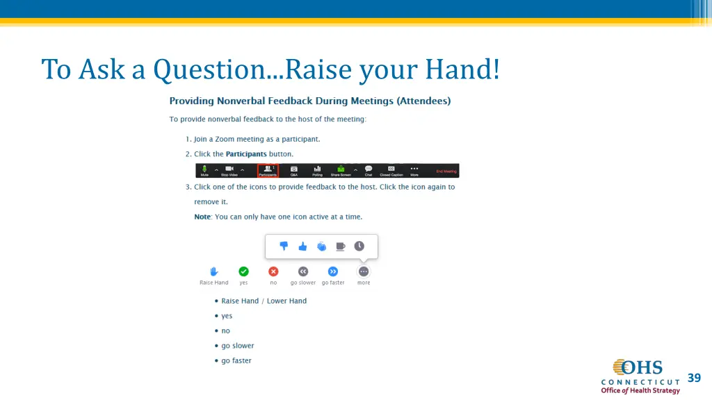 to ask a question raise your hand 2