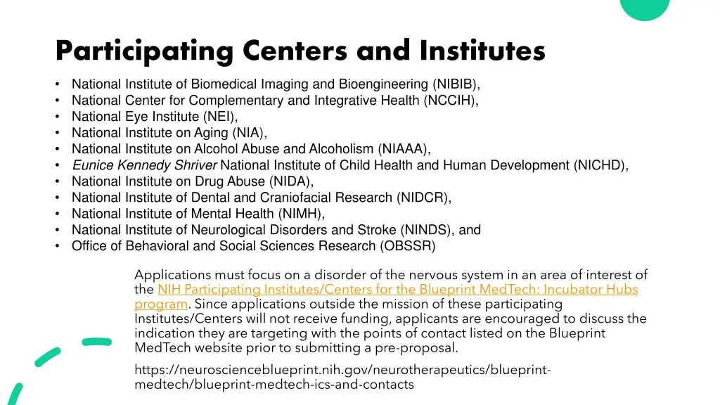 participating centers and institutes
