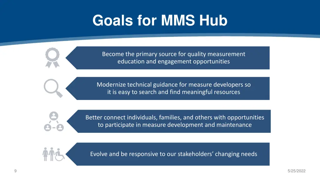 goals for mms hub