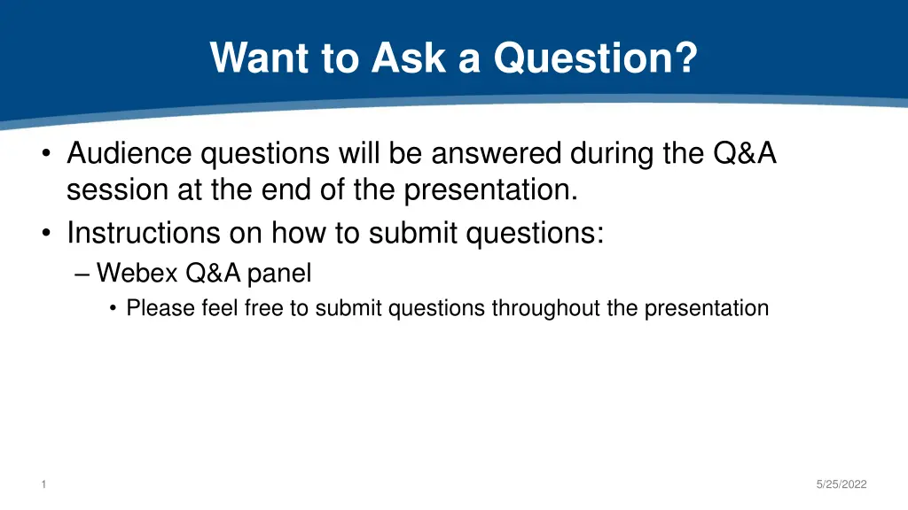 want to ask a question