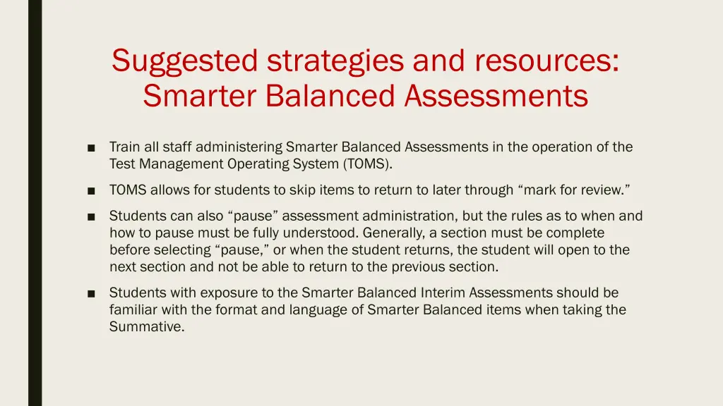 suggested strategies and resources smarter