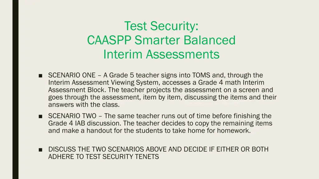 test security 1