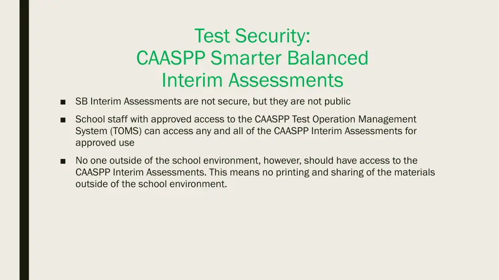 test security
