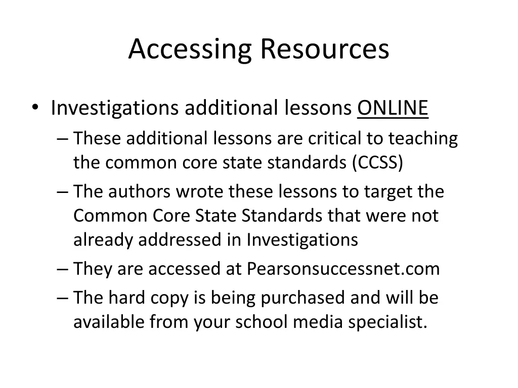 accessing resources