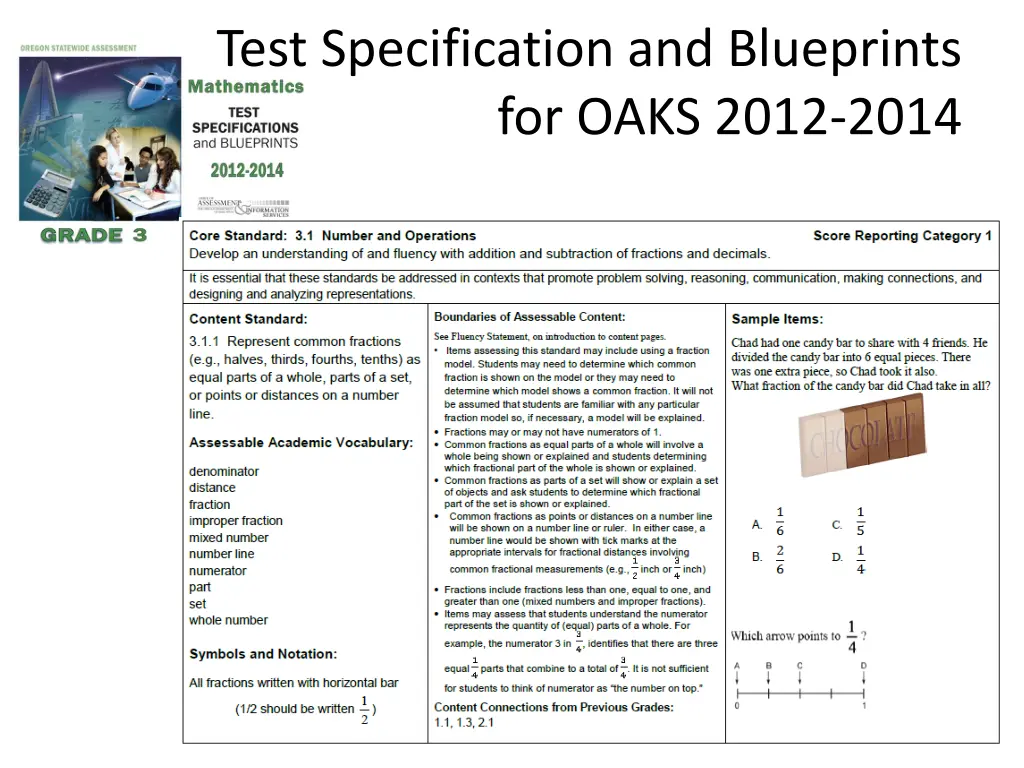 test specification and blueprints for oaks 2012