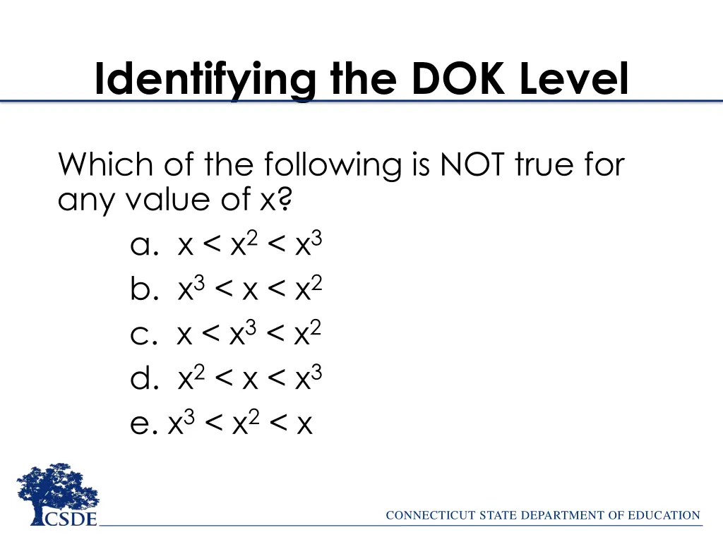 identifying the dok level 2