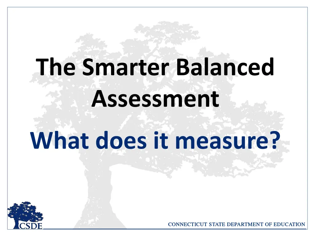 the smarter balanced assessment 1