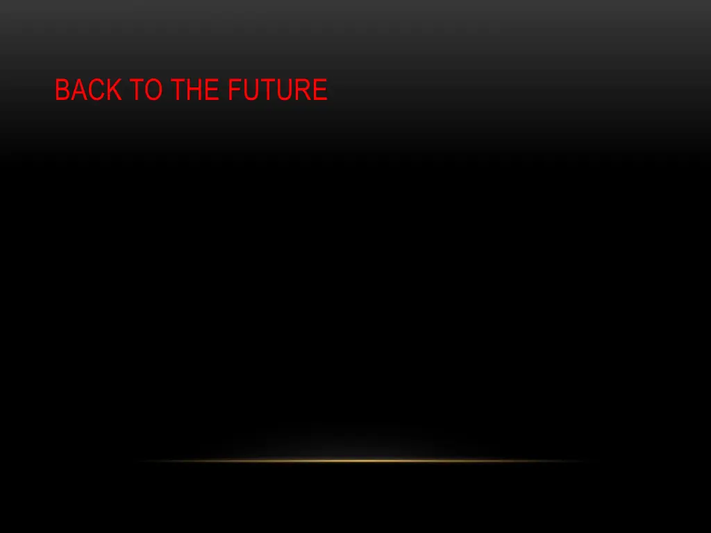 back to the future