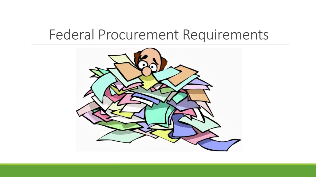 federal procurement requirements
