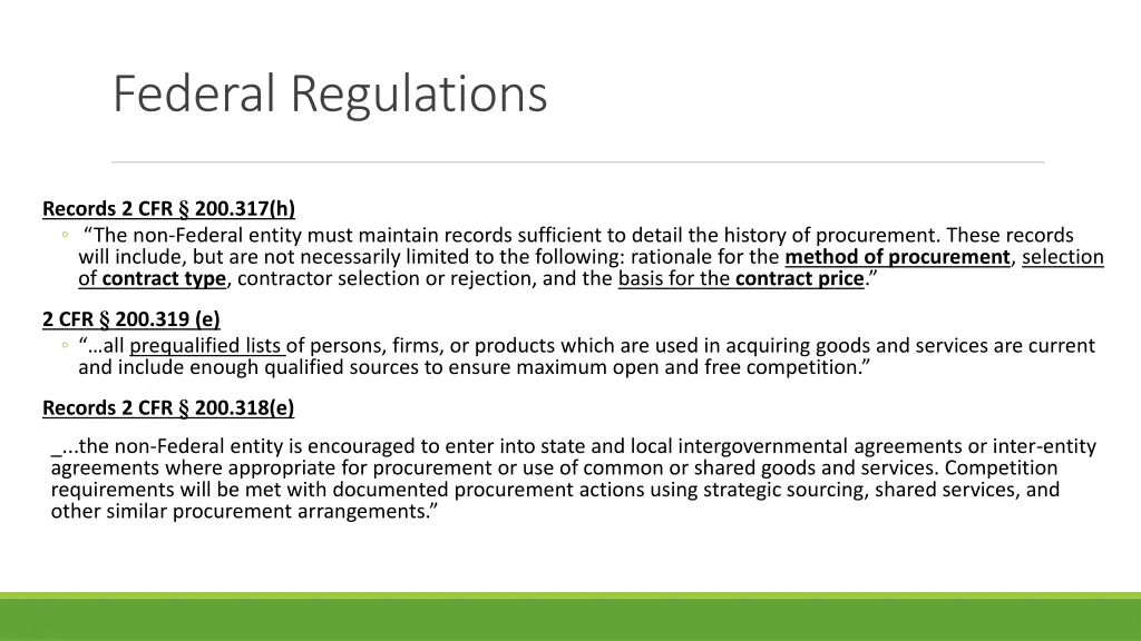 federal regulations 1