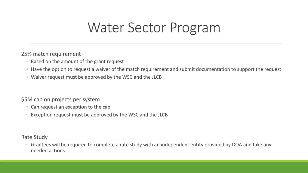 water sector program 4