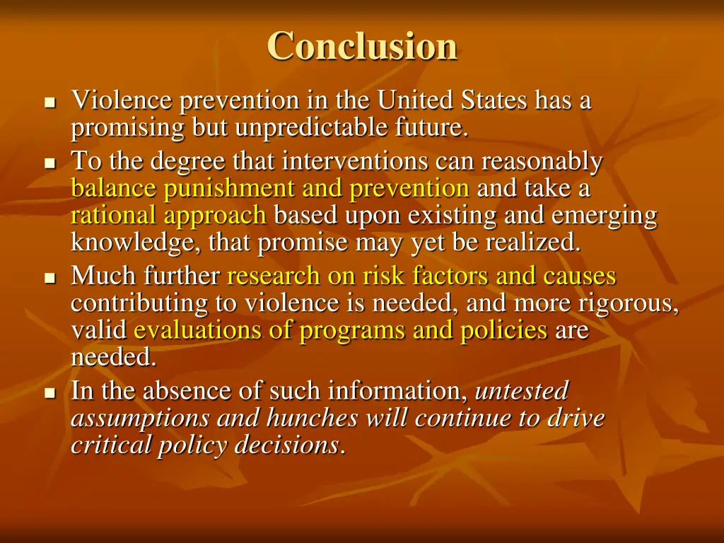 conclusion