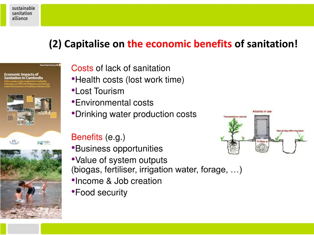 2 capitalise on the economic benefits