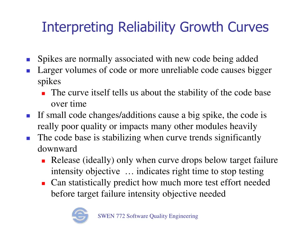 interpreting reliability growth curves