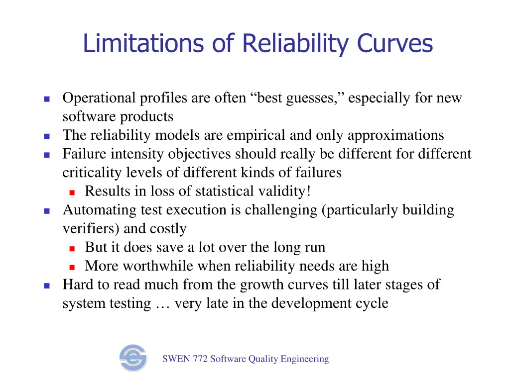 limitations of reliability curves