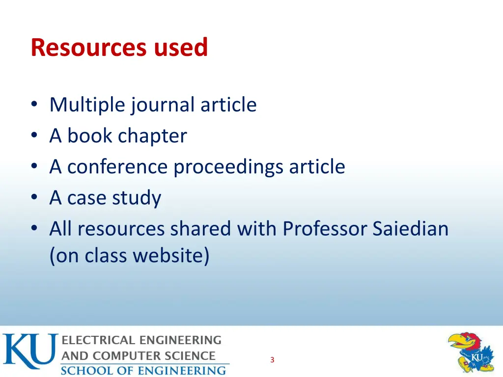 resources used