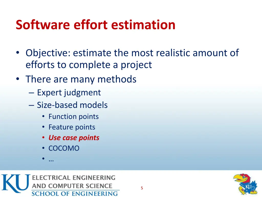 software effort estimation