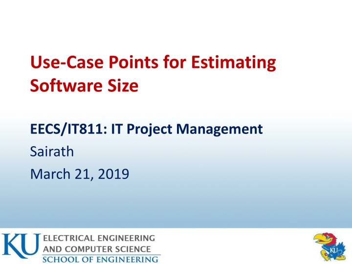 use case points for estimating software size