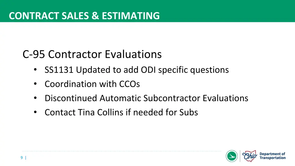 contract sales estimating 8