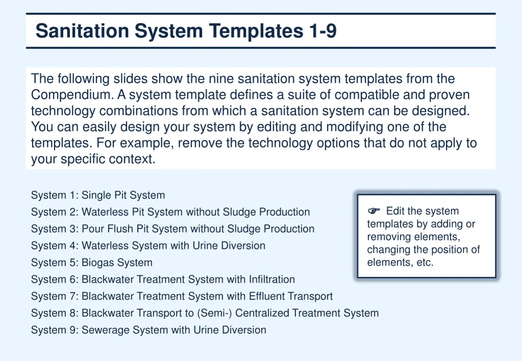 sanitation system templates 1 9