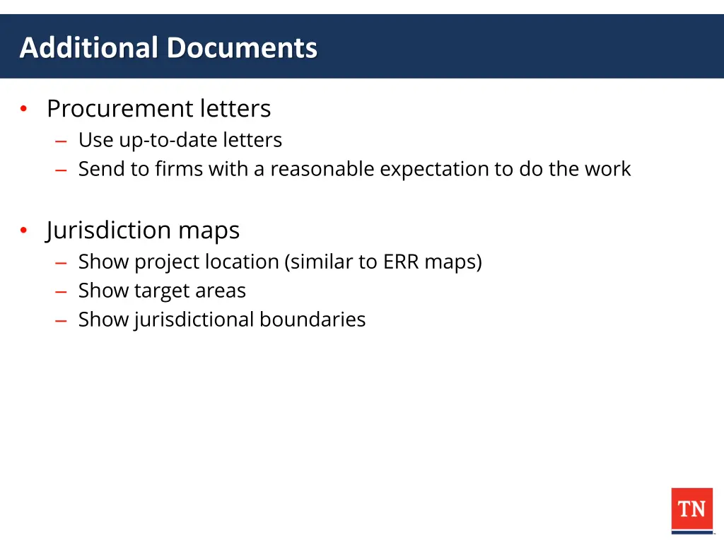 additional documents