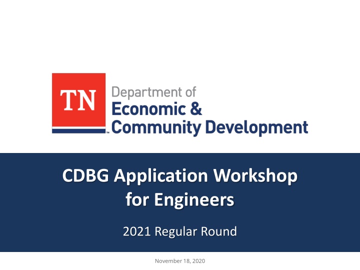 cdbg application workshop for engineers