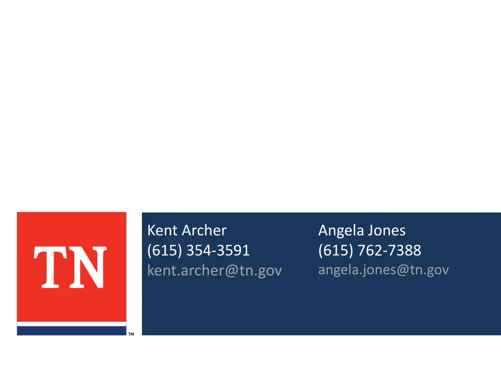 kent archer 615 354 3591 kent archer@tn gov