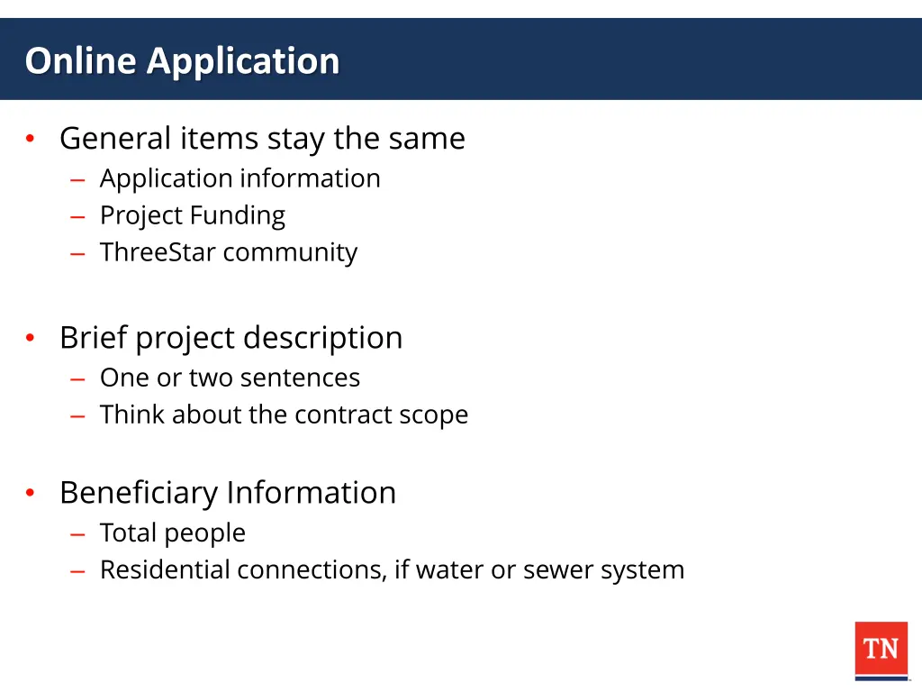 online application