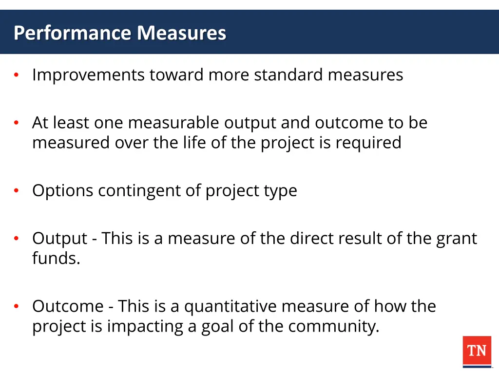 performance measures