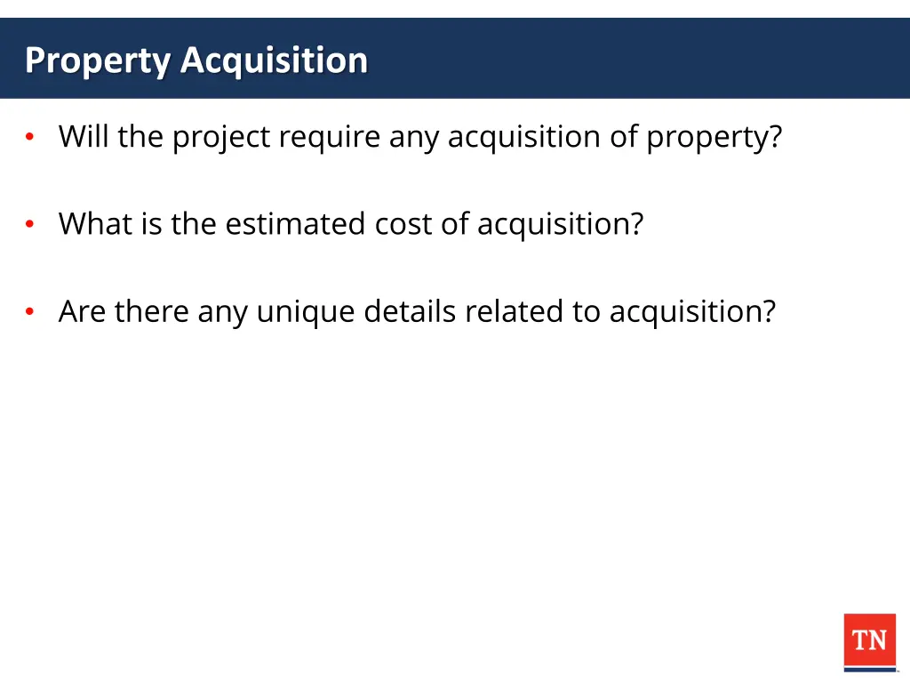 property acquisition