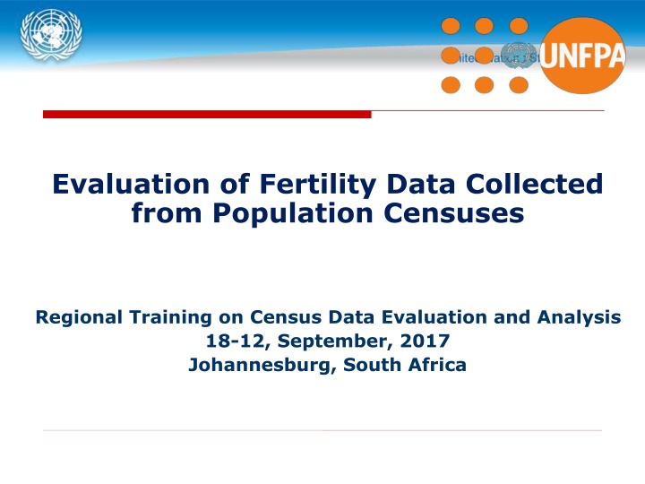evaluation of fertility data collected from