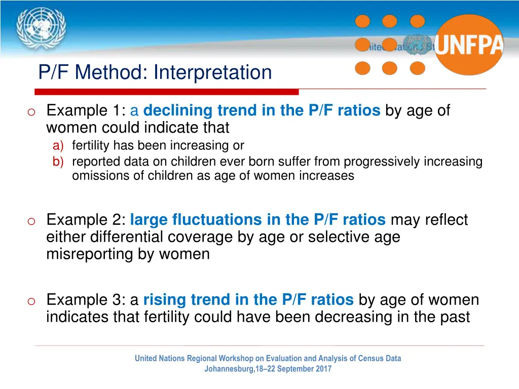 p f method interpretation 1