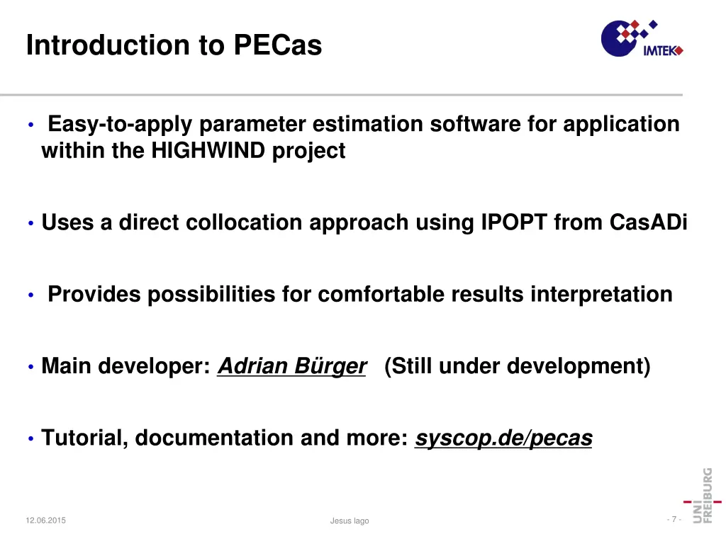 introduction to pecas