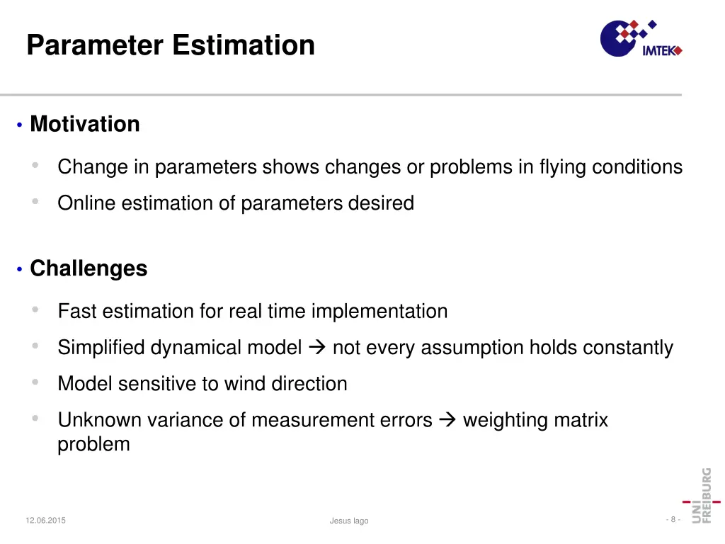 parameter estimation