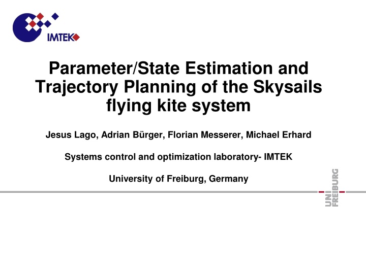 parameter state estimation and trajectory