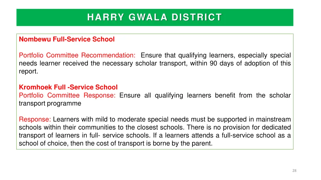 harry gwala district